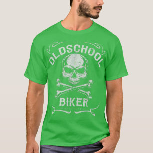 Camiseta La cultura de la vieja escuela coola la motociclet