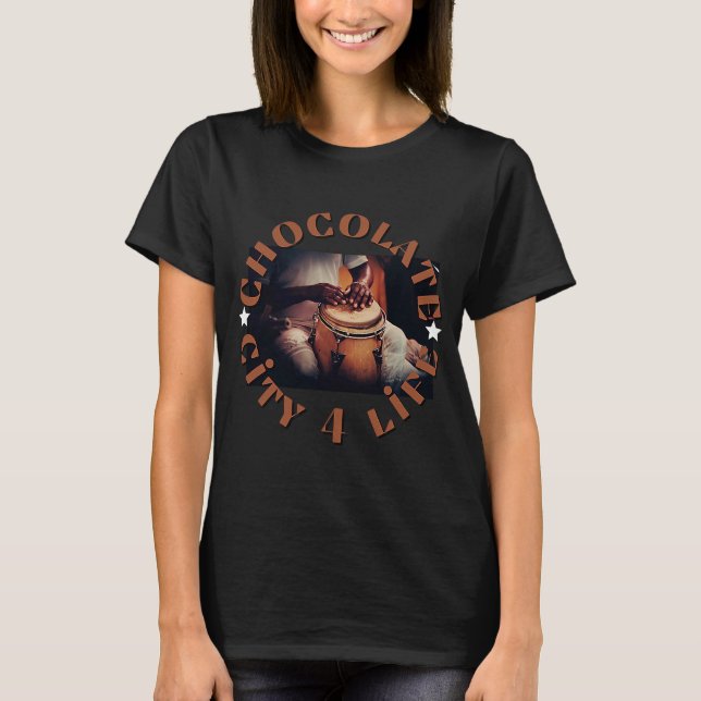 Camiseta La cultura de vida de la ciudad del chocolate no s (Anverso)