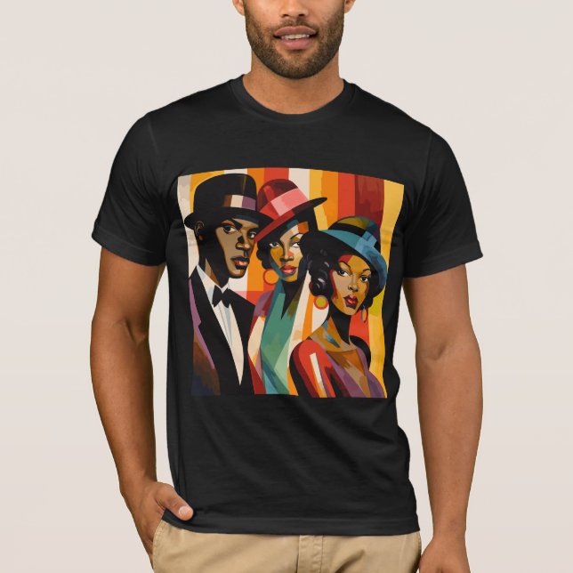 Camiseta La cultura negra de los años 1920 revivió: el arte (Anverso)
