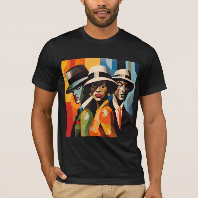 Camiseta La cultura negra de los años 1920 revivió: el arte (Anverso)