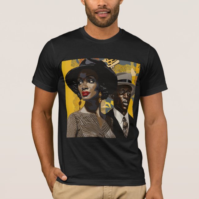 Camiseta La cultura negra de los años 1920 revivió: el arte (Anverso)