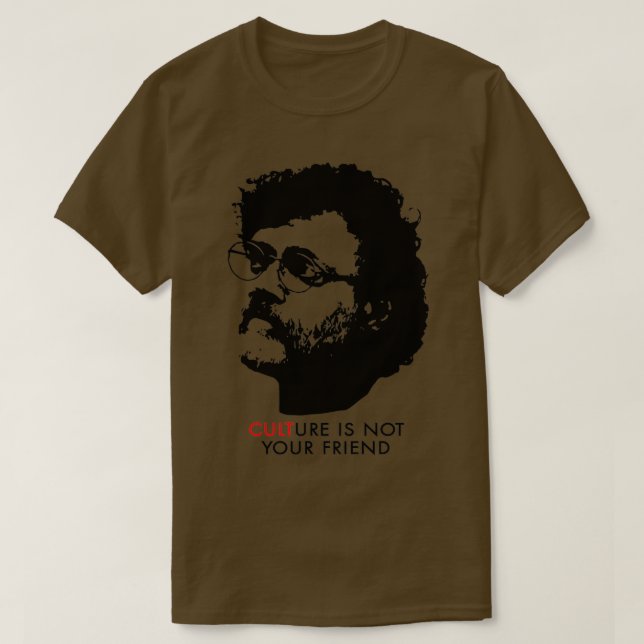 Camiseta La cultura no es tu amigo Terence McKenna (Diseño del anverso)