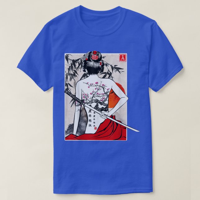 Camiseta La cultura samurai japonesa japonesa japonesa es s (Diseño del anverso)