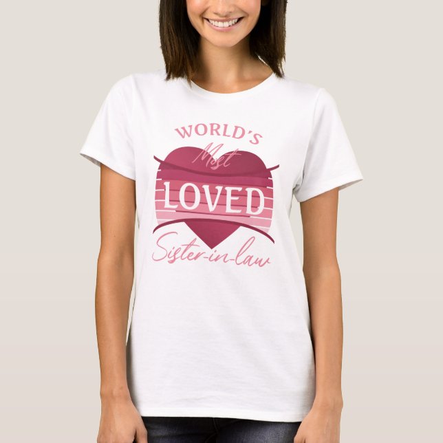 Camiseta La cuñada más querida del mundo (Anverso)