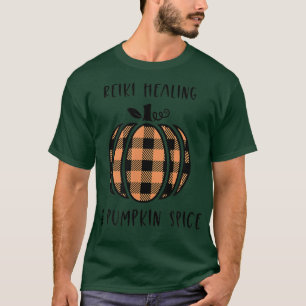 Camiseta La curación de Reiki y la picadura de calabaza cae