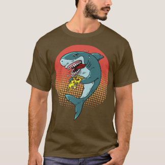 Camiseta La curiosa pizza de tiburones ama a los tiburones 