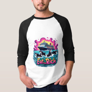 Camiseta La Curiosa Y Orca Ballena Come A Los Ricos