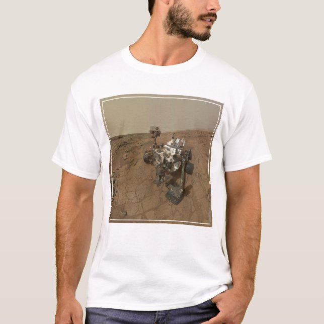 Camiseta La Curiosidad Corre Sobre La Superficie De Marte. (Anverso)