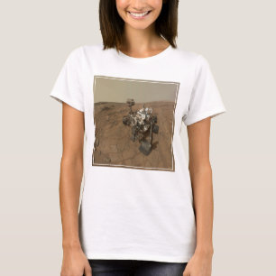 Camiseta La Curiosidad Corre Sobre La Superficie De Marte.