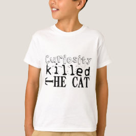 Camiseta La curiosidad mató al gato Proverb Kids Tee