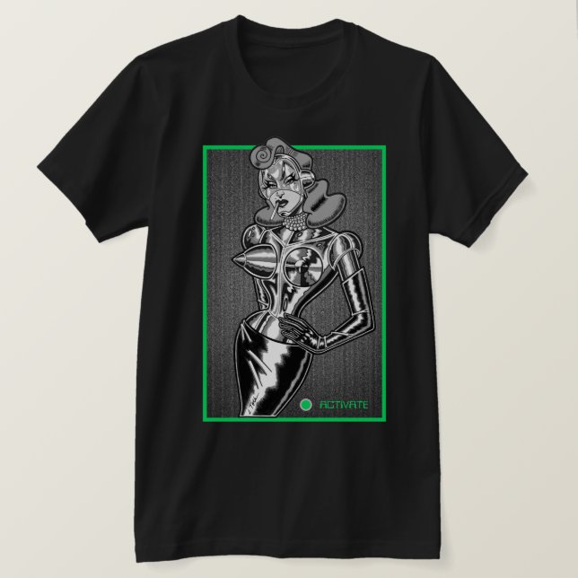 Camiseta La Cyborg (Anverso del diseño)