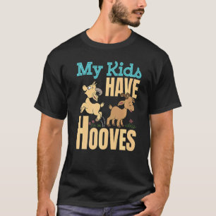 Camiseta La Dama De Cabra Mamá Papá Granjero Cute Mis Hijos