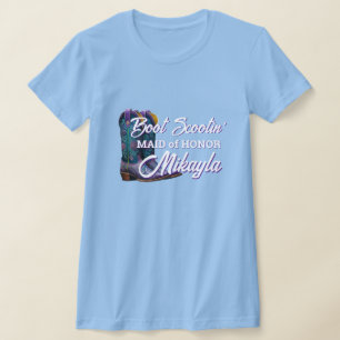 Camiseta La dama de honor Fancy Cowboy Boots