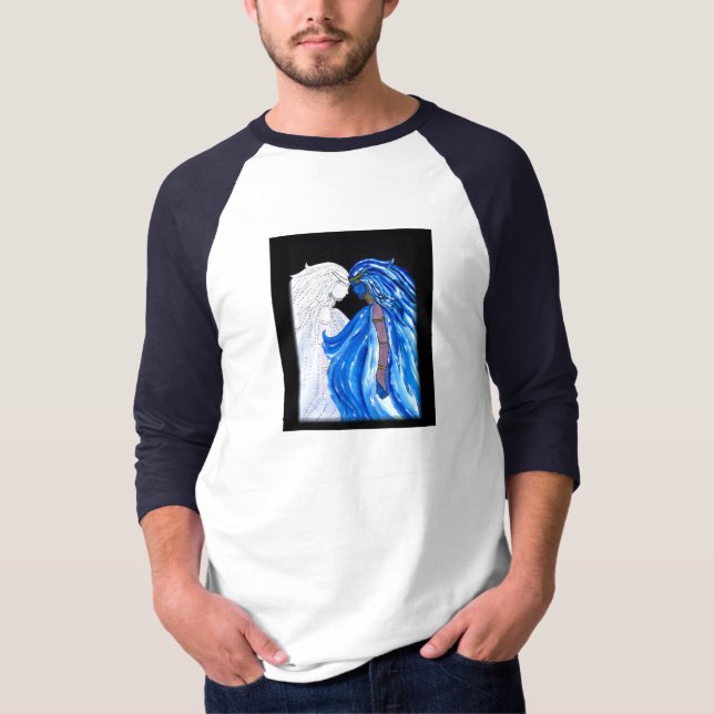 Camiseta La dama de la llama azul (Anverso)