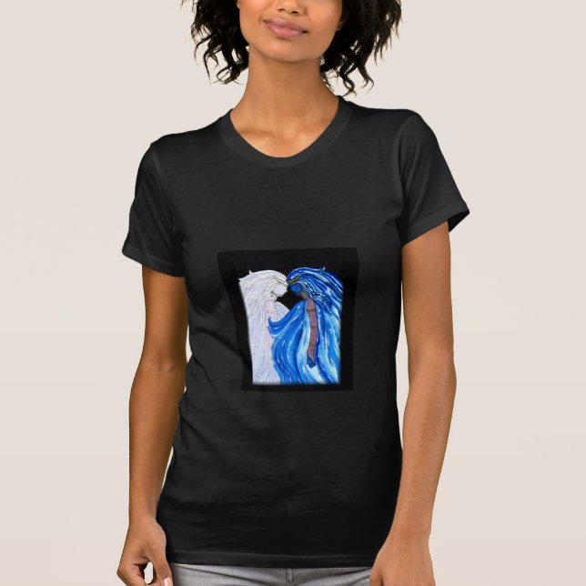 Camiseta La dama de la llama azul (Anverso)