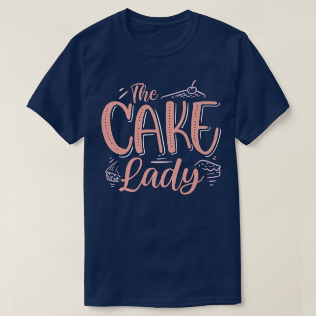 Camiseta La Dama De Pasteles, Pastel De Pastel De Baker (Diseño del anverso)