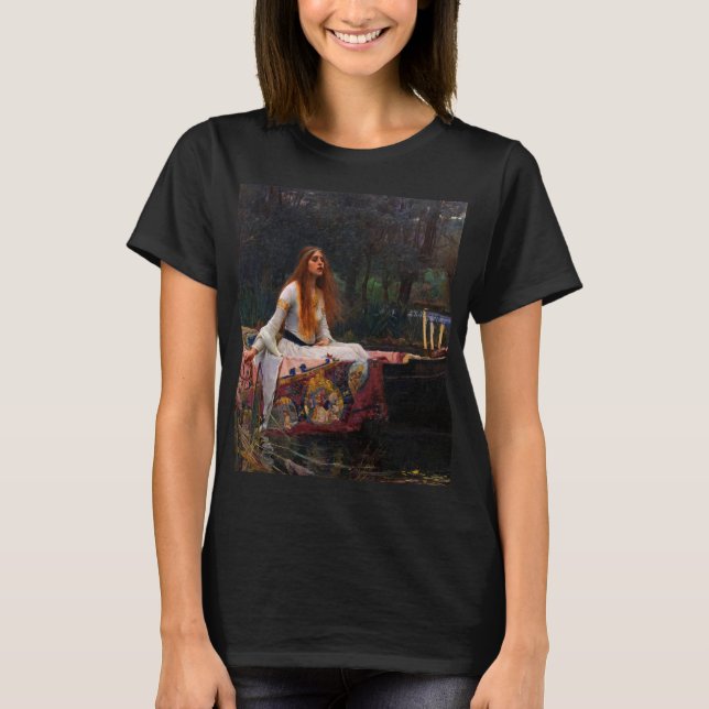 Camiseta La dama de Shalott por John William Waterhouse (Anverso)