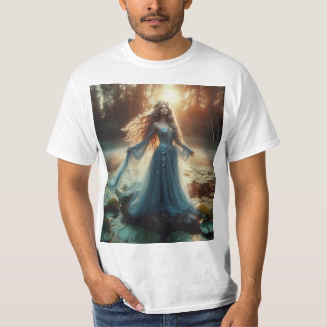 Camiseta La Dama del Lago: Misticismo y Belleza (Anverso)