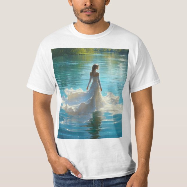 Camiseta La Dama del Lago: Misticismo y Belleza (Anverso)