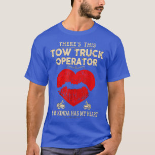 Camiseta La dama del operador de un camión de remolque