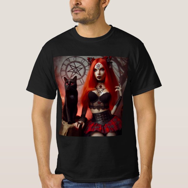 Camiseta La Dama Oscura y su Compañero de Sombras (Anverso)