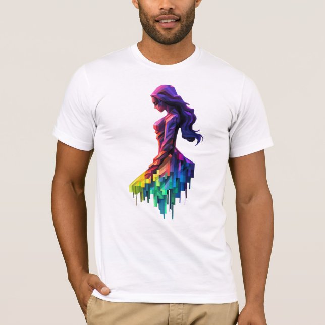 Camiseta La dama reflexiva (Anverso)