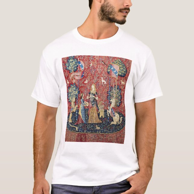 Camiseta La dama y el unicornio, olores (Anverso)