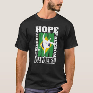Camiseta La danza brasileña de la capoeira fuerza la espera