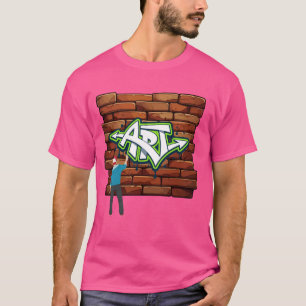 Camiseta La danza del graffiti con pintura en aerosol puede