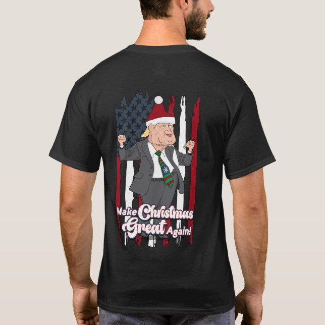 Camiseta La danza Trump vuelve a hacer grandes a los Navida (Reverso)