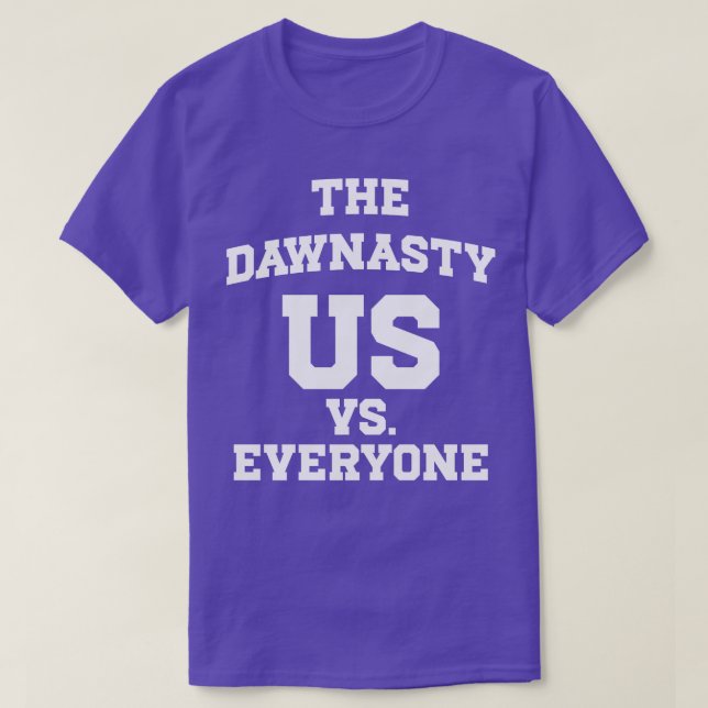 Camiseta La Dawnasty Ee. Uu. vs. todos 1 (Diseño del anverso)