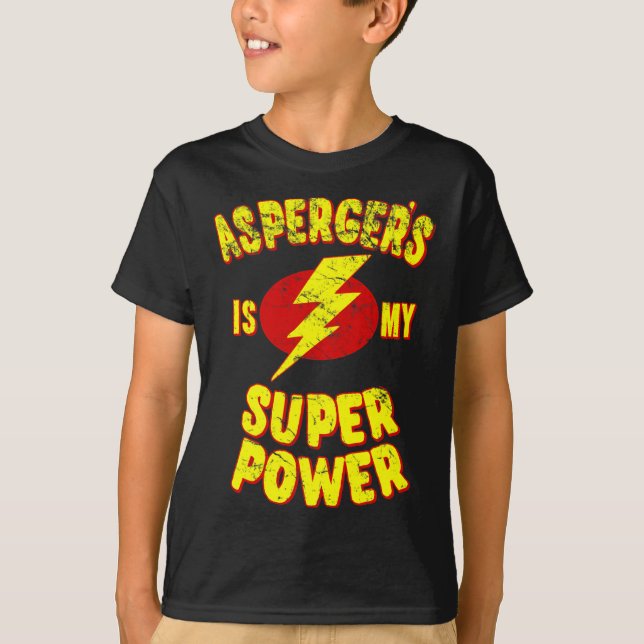 Camiseta La de Asperger es mi superpotencia (Anverso)