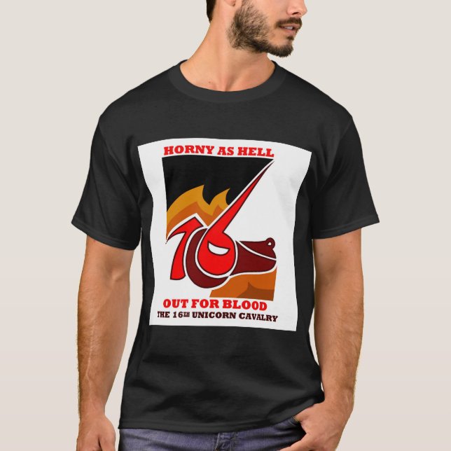 Camiseta La décimosexto caballería del unicornio (Anverso)