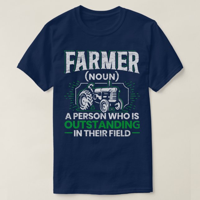 Camiseta La definición de agricultor divertida de piloto de (Diseño del anverso)