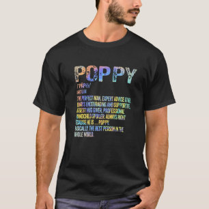 Camiseta La definición de amapola el día del abuelo