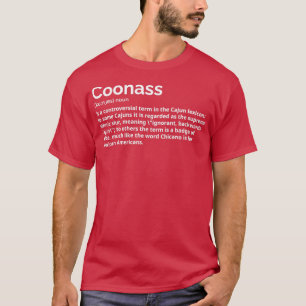 Camiseta La definición de Coonass Cajun Funny Slur étnico