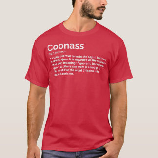Camiseta La definición de Coonass Cajun Funny Slur étnico