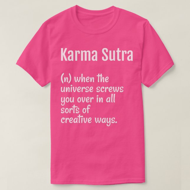 Camiseta La definición de Karma Sutra (Diseño del anverso)