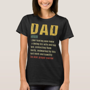 Camiseta La definición de padre cristiano Día de padre bend