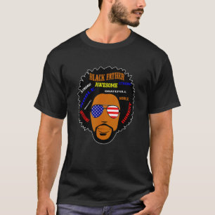 Camiseta La definición de padre negro es un logro honesto i