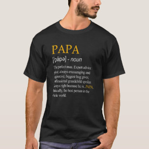 Camiseta La definición de papá como un abuelo normal solo e