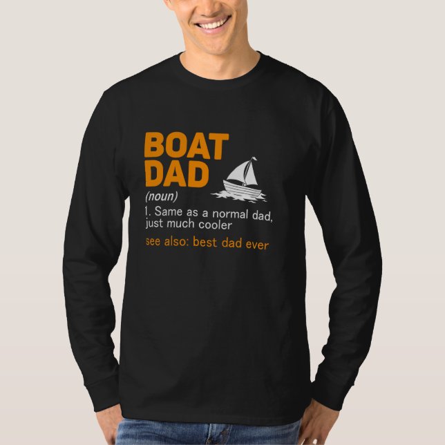 Camiseta La definición de papá del barco es mejor que nunca (Anverso)