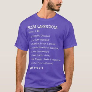 Camiseta La Definición De Pizza Capricciosa Significa Camis