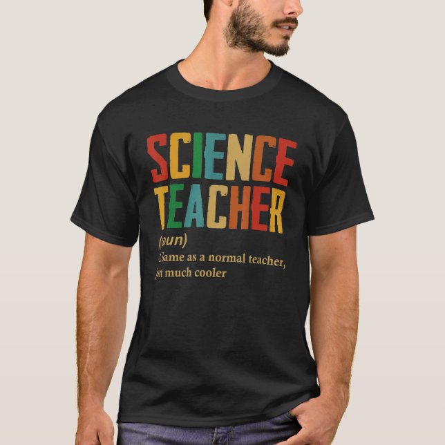 Camiseta La definición de profesor de ciencias vuelve a la  (Anverso)
