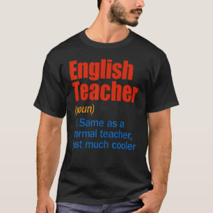 Camiseta La definición de profesor de inglés de vuelta a la