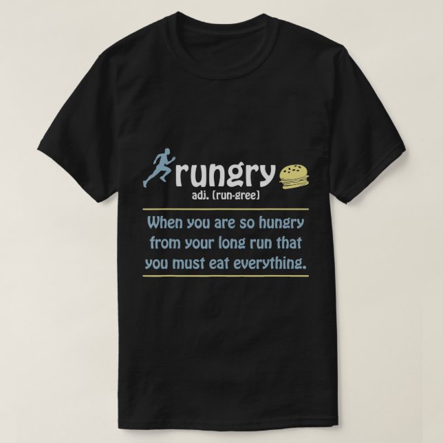 Camiseta La definición de Rungry Runner Marathon Cita Amor (Diseño del anverso)