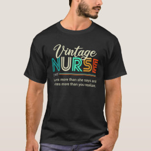 Camiseta La definición de sustantivo de enfermería vintag