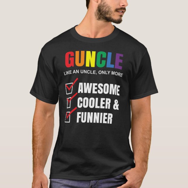 Camiseta La definición de tío del arcoiris es graciosa para (Anverso)