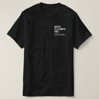 Camiseta La definición del Chica de escalado de rock es div