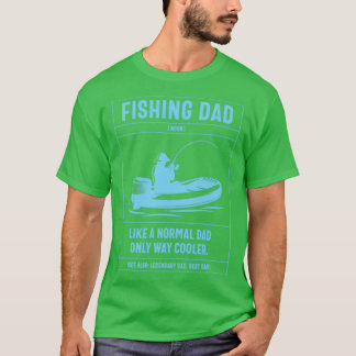 Camiseta La definición del diccionario de padre pesquero co